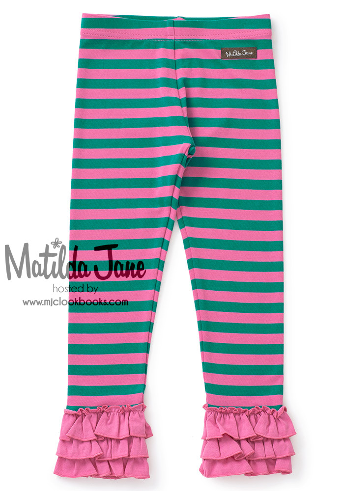 Matilda Jane Make Believe Friendly Mime Leggings Girls Size 8 Pants New In Bag 